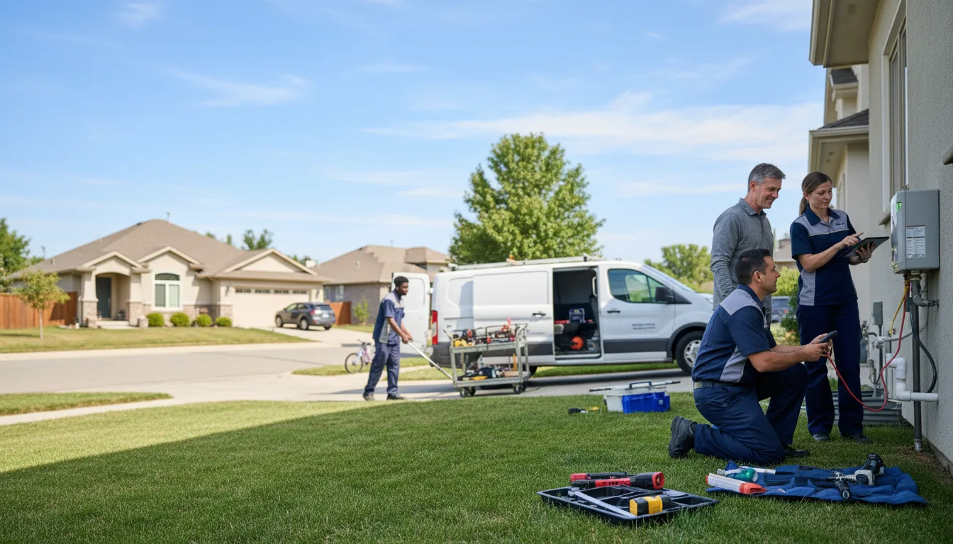 Tankless water heater service in Collins, IA